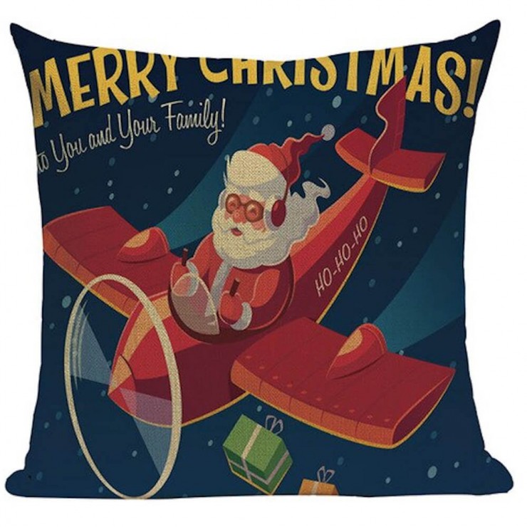 santa claus throw pillows