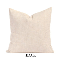 Autumn -Themed Typographic Pillow - Wheat Polyester Linen - Farmhouse Decorative Throw Pillow Cover