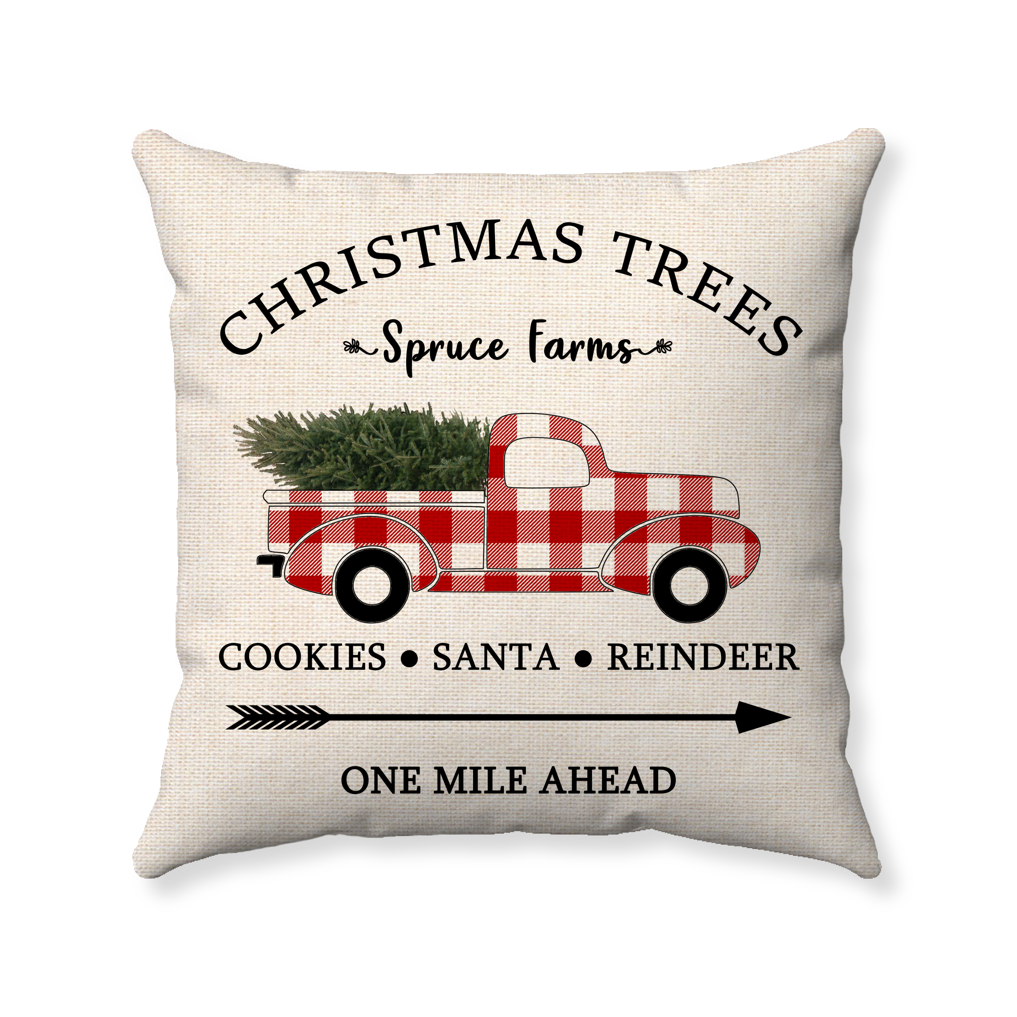 Christmas discount truck pillows