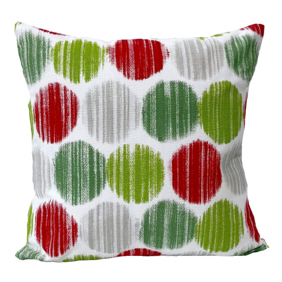 Handmade Christmas Pillow Cover - Cotton Twill - Christmas Palette - Double-Sided - 16x16 Inch - Decorative Throw Pillow Cover