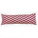 Handmade Christmas Pillow Cover - Cotton Twill - Red and White Chevron Striped - Double-Sided - Many Sizes - Decorative Throw Pillow Cover