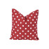 Handmade Polka-Dotted Pillow Cover - Cotton - Red and White Polka-Dots - Double-Sided - Many Sizes - Decorative Throw Pillow Cover