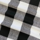 Buffalo Check Plaid - Black and White - Handmade To Order - Cotton Twill - Decorative Throw Pillow Cover - Many Sizes